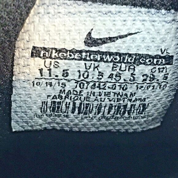 Nike Vapor Keystone 2 Pro Low Top Men's 11.5 Lace Up Baseball Cleats 707442-010 - Picture 9 of 14